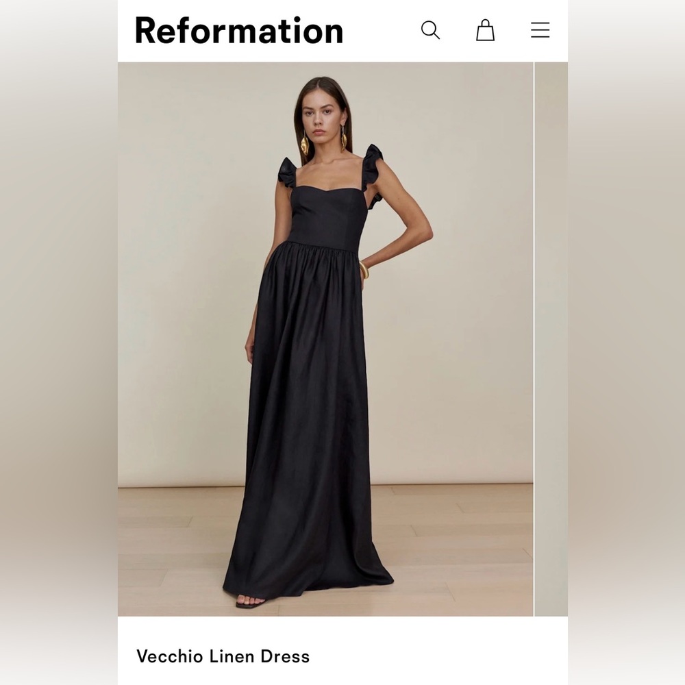 Reformation Vecchio Linen Dress in Size 10